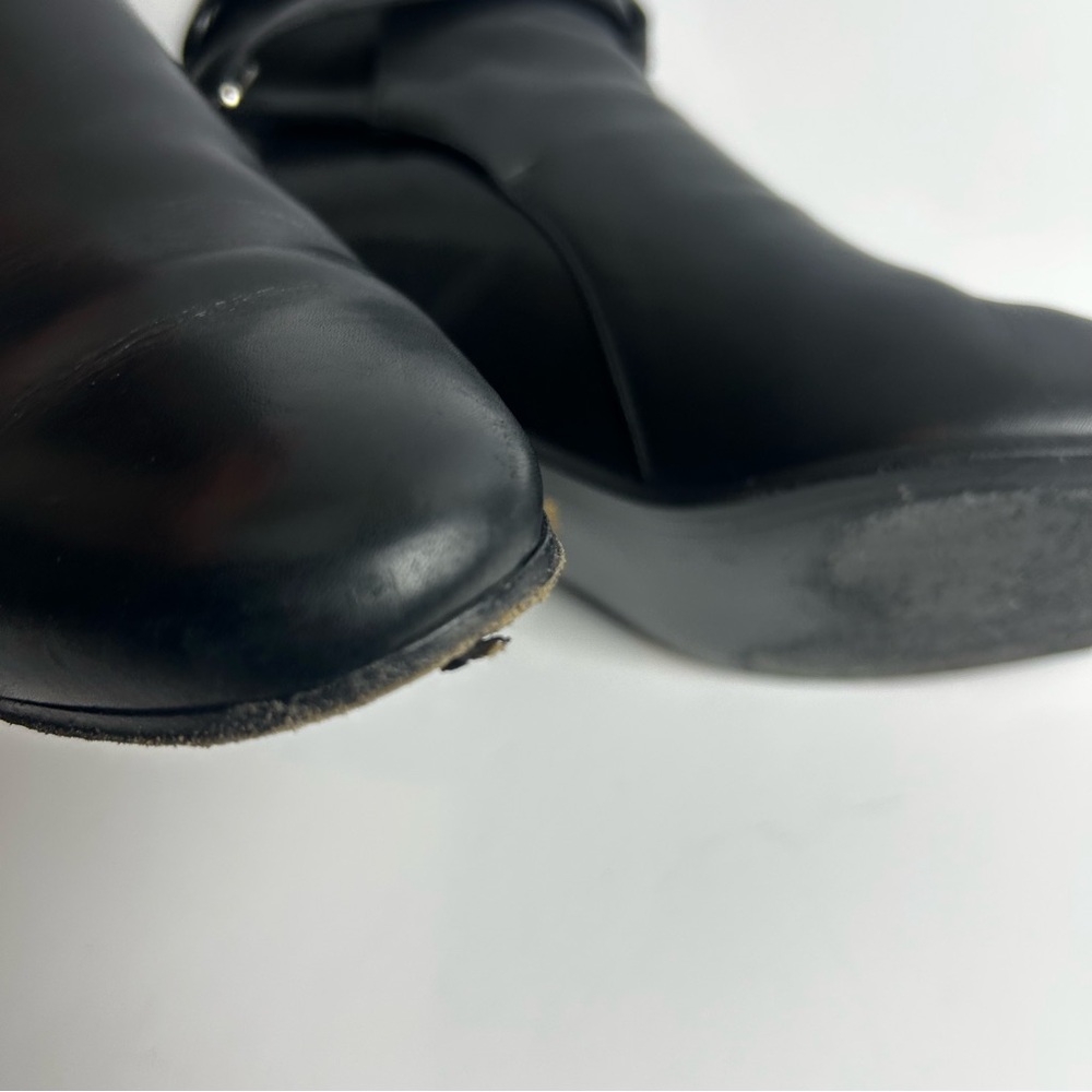 Saint Laurent Paris Black leather Jodhpur ankle boot size: 11 - Picture 11 of 14